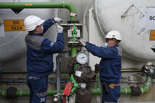 Intervention de maintenance sur une vanne