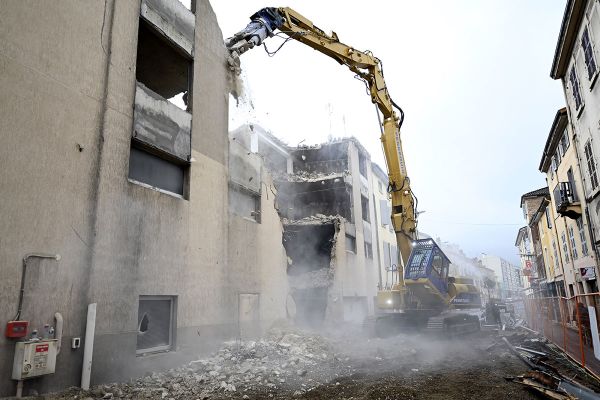 Démolition d'un bâtiment