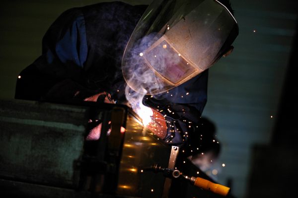 Soudage dans un atelier