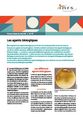 Les agents biologiques