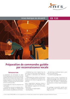 Préparation de commandes guidée par reconnaissance vocale
