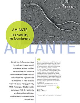 Amiante : les produits, les fournisseurs