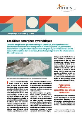 Les silices amorphes synthétiques