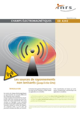 Les sources de rayonnements non ionisants (jusqu\'à 60 GHZ)
