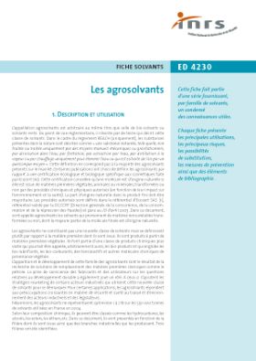 Les agrosolvants