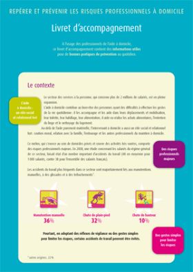 Aide à domicile. Repérer et prévenir les risques professionnels à domicile