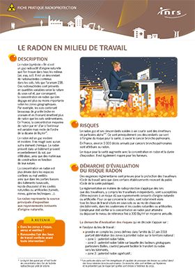 Le radon en milieu de travail