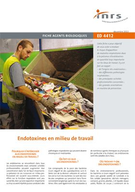 Endotoxines en milieu de travail