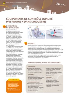 Equipements de contrôle qualité par rayons X dans l\'industrie