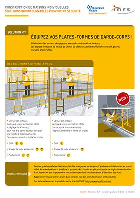 Construction de maisons individuelles. Solutions incontournables pour votre sécurité. Équipez vos plates-formes de garde-corps !