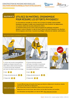 Construction de maisons individuelles. Solutions incontournables pour votre sécurité. Utilisez du matériel ergonomique pour réduire les efforts physiques !