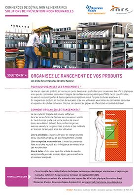 Commerces de détail non alimentaires. Organisez le rangement de vos produits