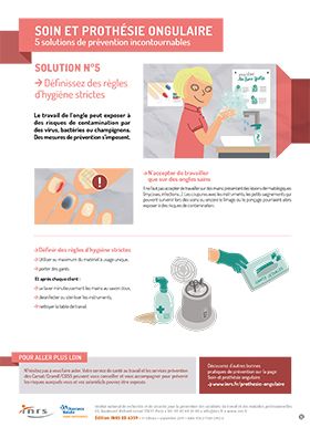 Soin et prothésie ongulaire. Définissez des règles d\'hygiène strictes