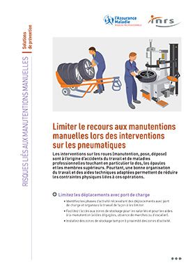 Limiter le recours aux manutentions manuelles lors des interventions sur les pneumatiques