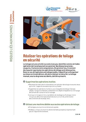 Réaliser les opérations de toilage en sécurité