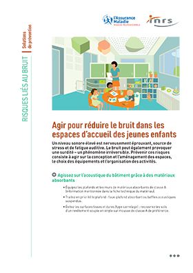 Agir pour réduire le bruit dans les espaces d\'accueil des jeunes enfants