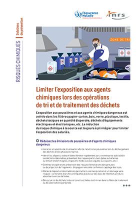 Limiter l\'exposition aux agents chimiques lors des opérations de tri et de traitement des déchets