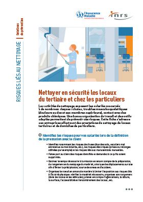 Nettoyer en sécurité les locaux du tertiaire et chez les particuliers