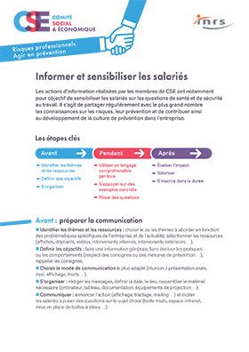 Informer et sensibiliser les salariés