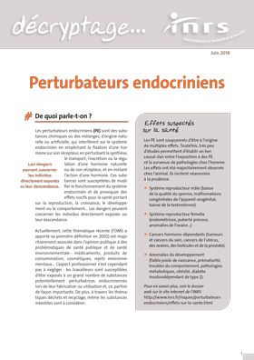 Perturbateurs endocriniens