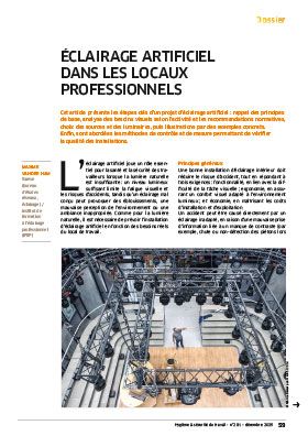 Hygiène et sécurité du travail, revue trimestrielle scientifique de l\'INRS