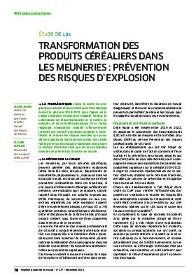 Hygiène et sécurité du travail, revue trimestrielle scientifique de l\'INRS