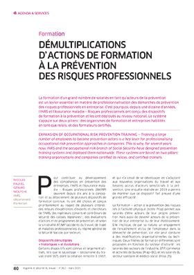 Hygiène et sécurité du travail, revue trimestrielle scientifique de l\'INRS
