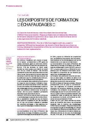 Hygiène et sécurité du travail, revue trimestrielle scientifique de l\'INRS