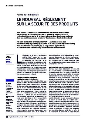 Hygiène et sécurité du travail, revue trimestrielle scientifique de l\'INRS