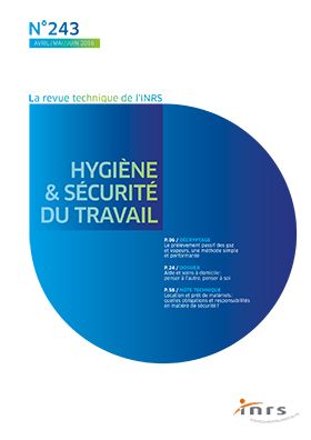 Hygiène et sécurité du travail, revue trimestrielle scientifique de l\'INRS