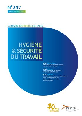 Hygiène et sécurité du travail, revue trimestrielle scientifique de l\'INRS