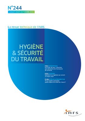 Hygiène et sécurité du travail, revue trimestrielle scientifique de l\'INRS