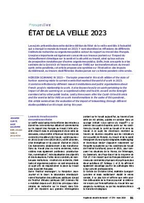 Hygiène et sécurité du travail, revue trimestrielle scientifique de l\'INRS