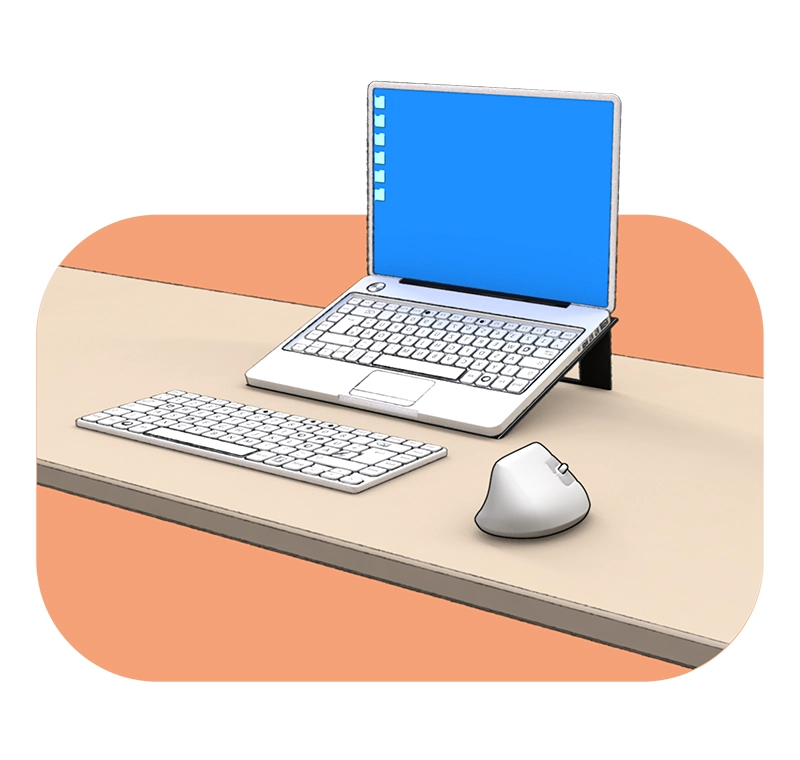 Travail en posture bureau